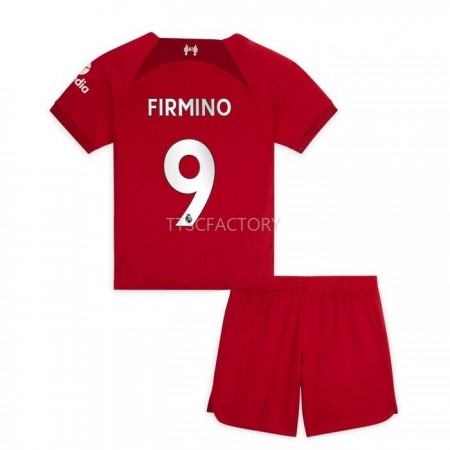 Fotballdrakt Liverpool Firmino 9 Barn Hjemmetrøye 2022-2023 Kortermet